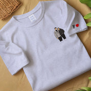 Custom Embroidered Sweatshirt Custom Embroidered Hoodie Custom Photo Portrait Couples Embroidered Sweatshirts Couple Hoodie Anniversary Gift