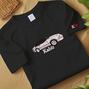 Custom Car Photo Embroidered T-shirt
