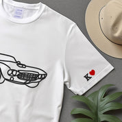 Custom Car outline Sweatshirt, custom middle portrait from photo to shirt, Personalized car photo shirt, Custom gift for dad