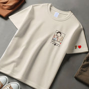 Customized Couple Embroidered Sweatshirts, Couple Photo T-Shirts, Music Player Customized Gifts