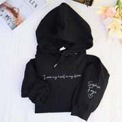 Personalized Mom Hoodie With Kid Names I Wear My Heart On My Sleeve