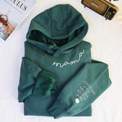Plus Velvet Style-Mama Hoodie Custom Neck And Sleeve Design Hoodie