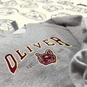 Personalized Embroidered Dog Sweater - Varsity Style College Sweatshirt