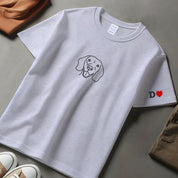 Custom Pet Embroidered T-shirt,Custom Dog Portrait,Embroidered Sweatshirt,Custom Pet Gifts
