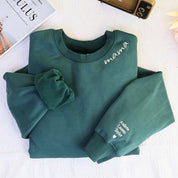 Plus Velvet Style-Custom Mama Embroidered Sweatshirt With Kids Names