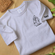 Custom Embroidered Roman Numeral T-shirt,Personalized Couple T-shirt,Custom embroidered T-shirt,Anniversaries Gifts,Couples Gift