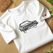 Custom Car Sketch T-shirt, Personalised Car Outline from Photo Printed Hoody, Car Photo Boyfriend T-shirt, Car Lover Sweater, Gift for Dad