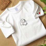 Embroidered Pet Face T-shirts,Custom Embroidered Pet Sweatshirts,Custom Dog Sweatshirts,Special Birthday Gift for Dog