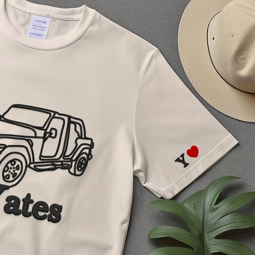 Custom embroidered car Sweatshirt, hoodie, t shirt embroidered Personalized, Dad Gift, Custom sweatshirt, gift for him
