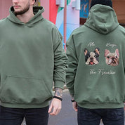 Personalized Embroidered Hoodie Custom Head Cute Gift for Animal Lovers