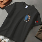 Roman Numerals Sweatshirt Custom Embroidered Sweatshirt,Custom Photo Portrait Gift Couple
