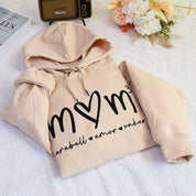 Personalized Mom Hoodie With Child's Name On Chest Gift For Mom