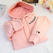 Roman Numerals Anniversary Embroidered Hoodie Embroidered Hoodie Couples Hoodie Gift