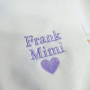 Custom Embroidered Hoodie/Sweatshirt With Pet Portrait Flower