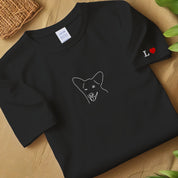 Personalized Embroidered Pet From Your Photo T-Shirt, Custom Dog Sweatshirt, Pet Name Sweatshirt, Dog Gift, Lover Gift, Pet Gift