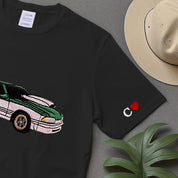 Custom Car Portrait Embroidered T-shirt, Custom Cars Portrait Matching T-shirt