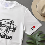 Custom Embroidered Car Outline Sweatshirt From Your Photo, Embroidered Car Hoodie, Custom Car Sweater, Car Lover Hoodie or Tee