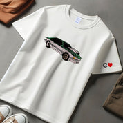 Custom Car Portrait Embroidered T-shirt, Custom Cars Portrait Matching T-shirt