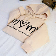 Personalized Mom Hoodie With Child's Name On Chest Gift For Mom