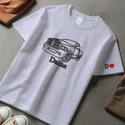 Custom Embroidered Car Outline Sweatshirt From Your Photo, Embroidered Car Hoodie, Custom Car Sweater, Car Lover Hoodie or Tee
