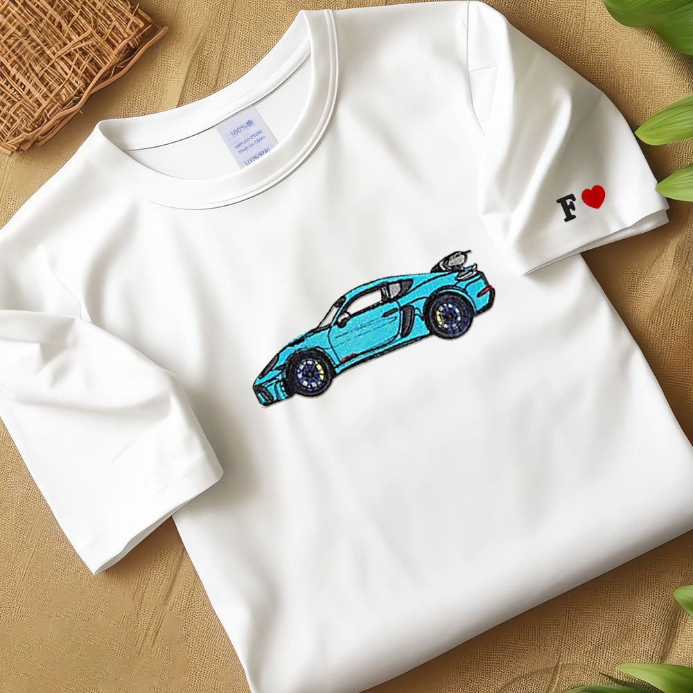 Cars Lover Couple T-shirt,Memorial Portrait Hoodie, Gifts for Dad