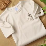 Custom personalized Portrait embroidered T-shirt,Custom Photo,outline photo sweatshirt