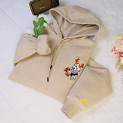 Plus Velvet Style-Custom Pet Face And Pet Name Hoodie Custom Hoodie From Dog Mom Photo