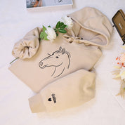 Plus Velvet Style-Personalized Custom Embroidered Hoodie Custom Photo Furry Friend