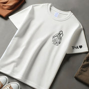 Custom personalized Portrait embroidered T-shirt,Custom Photo,outline photo sweatshirt
