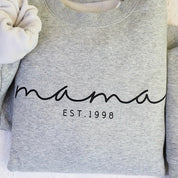 Plus Velvet Style-Personalized Mom Sweatshirt With Kid Names,Custom Mom Sweatshirt