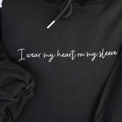 Personalized Mom Hoodie With Kid Names I Wear My Heart On My Sleeve