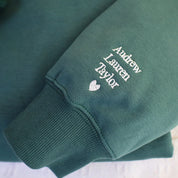Plus Velvet Style-Custom Mama Embroidered Sweatshirt With Kids Names