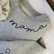 Plus Velvet Style- Best Mama Ever Family Personalized Sweatshirt With Design On Sleeve