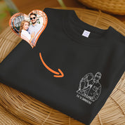 Personalized Couple T-shirt,Custom embroidered sweatshirt
