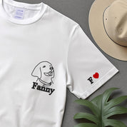 Custom Pet Embroidered T-shirt,Custom Dog Portrait,embroidered sweatshirt,pet Hoodie