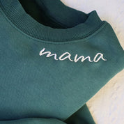 Plus Velvet Style-Custom Mama Embroidered Sweatshirt With Kids Names