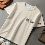 Custom Car outline Sweatshirt, custom middle portrait from photo to shirt, Personalized car photo shirt, Custom gift for dad