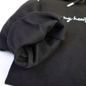 Personalized Mom Hoodie With Kid Names I Wear My Heart On My Sleeve