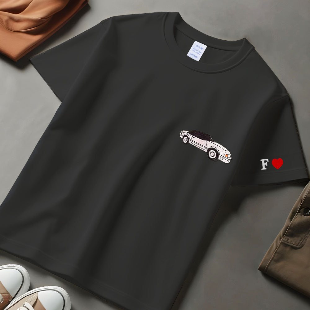Custom Embroidered T-shirt, Embroidered Car Hoodie, Car Sweatshirt, Surprise Gift, Embroidered from Photo, Car Enthusiast Gift,Custom Clothes