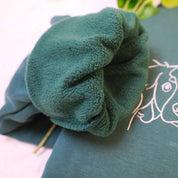 Plus Velvet Style Custom Pet Embroidered Hoodie Personalized Pet's Name On Sleeve