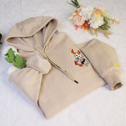 Plus Velvet Style-Custom Pet Face And Pet Name Hoodie Custom Hoodie From Dog Mom Photo