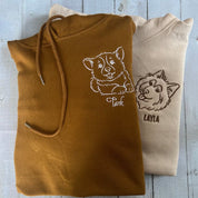 Personalized Pet Embroidered Sweatshirt Custom Hoodie