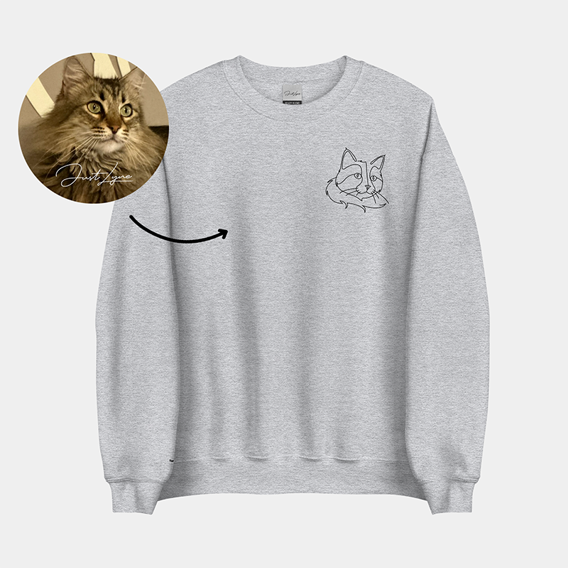Custom Embroidered Sweatshirt and Hoodie Gifts For Pet