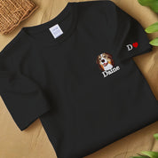 Pet Embroidered T-shirt, Custom Dog Embroidered Sweatshirt, Cat Sweatshirt, Pet Face Comfort Colors Shirt, Unique Gifts For Dog Lovers