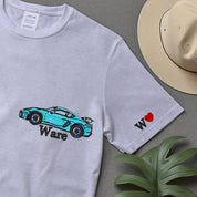 Cars Couple Sweater Embroidered T-shirt, Trending Crewneck, Embroidery Hoodie